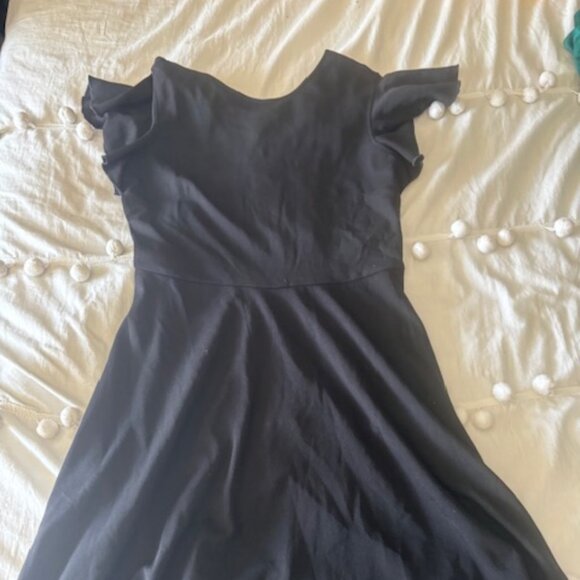 HELYO Women's Semi-Formal Ruffle Sleeves V-Back Cocktail Medium - Picture 4 of 7